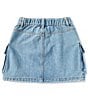 Chelsea & Violet Big Girls 7-16 Denim Cargo Mini Skirt, Color:Medium Blue - Image 2