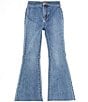 Color:Light Wash - Image 1 - Big Girls 7-16 Denim Exaggerated Flare Jeans
