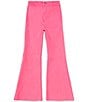 Color:Fuchsia - Image 1 - Big Girls 7-16 Denim Exaggerated Flare Jeans