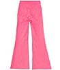 Color:Fuchsia - Image 2 - Big Girls 7-16 Denim Exaggerated Flare Jeans