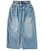 Chelsea & Violet Big Girls 7-16 Denim Midi Skirt, Color:Medium Blue - Image 1