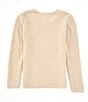 Color:Ivory - Image 2 - Big Girls 7-16 Embroidered Floral Sweater