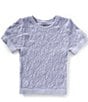 Chelsea & Violet Big Girls 7-16 Floral Seamless T-Shirt, Color:Cool Indigo - Image 1