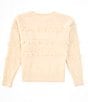 Color:Tan - Image 2 - Big Girls 7-16 Fringe Detail Sweater