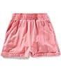 Chelsea & Violet Big Girls 7-16 High Waist Washed Shorts, Color:Vintage Pink - Image 1