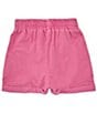 Color:Magenta - Image 2 - Big Girls 7-16 High Waist Washed Shorts