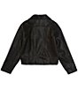 Color:Black - Image 2 - Big Girls 7-16 Moto Jacket