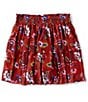 Chelsea & Violet Big Girls 7-16 Printed Tiered Mini Skirt, Color:Paprika Multi - Image 1