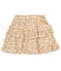 Color:Gold - Image 1 - Big Girls 7-16 Sequin Ruffle Mini Skirt