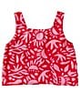 Color:Red Pink - Image 2 - Big Girls 7-16 Sleeveless Cropped Satin Tank Top