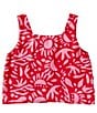 Chelsea & Violet Big Girls 7-16 Sleeveless Cropped Satin Tank Top, Color:Red Pink - Image 2