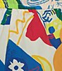 Chelsea & Violet Coordinating Charlotte Printed Flat Front Drawstring Elastic Waistband Shorts, Color:Astro - Image 4