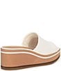 Color:White - Image 2 - Cori Canvas Platform Wedge Sandals