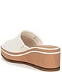 Color:White - Image 3 - Cori Canvas Platform Wedge Sandals