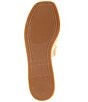 Color:Natural - Image 6 - Cori Daisy Print Cork Wedge Sandals