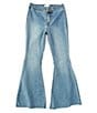 Color:Med Stone - Image 1 - Girls Big Girls 7-16 Denim Exaggerated Flare Jeans
