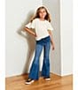 Color:Med Stone - Image 3 - Girls Big Girls 7-16 Denim Exaggerated Flare Jeans