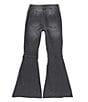 Color:Grey Wash - Image 2 - Girls Big Girls 7-16 Denim Exaggerated Flare Jeans