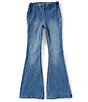 Color:Medium Stone - Image 1 - Girls Big Girls 7-16 Flared Pull-On Jeans