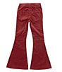 Color:Merlot - Image 2 - Girls Big Girls 7-16 Pull-On Corduroy Flared Pant