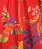 Chelsea & Violet Halter Sleeveless Maxi Turner Dress, Color:Red Tropical - Image 3
