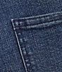 Color:Quartz Wash - Image 4 - High Rise Stretch Indigo Denim 4-Pocket Flare Jeans