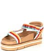 Color:Rainbow/Multi - Image 4 - Koa Woven Footbed Sandals