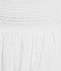 Color:White - Image 4 - Lauren Textured Layered Pull-On Ruffle Skort