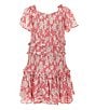 Chelsea & Violet Little Girls 2T-6X Daisy Smocked Dress, Color:Vintage Pink/Multi - Image 1