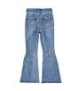 Color:Light Wash - Image 2 - Little Girls 2T-6X Denim Exaggerated Flare Jeans