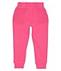 Color:Peony - Image 1 - Little Girls 2T-6X Elastic Waist Front Pocket Joggers