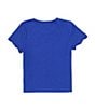 Color:Pacific Blue - Image 2 - Little Girls 2T-6X Embroidered Short Sleeve Top