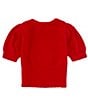 Color:Red Tango - Image 2 - Little Girls 2T-6X Eyelash Sweater