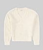 Color:Ivory - Image 1 - Little Girls 2T-6X Eyelash Sweater