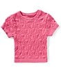 Chelsea & Violet Little Girls 2T-6X Floral Seamless T-Shirt, Color:Vintage Pink - Image 1