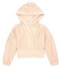 Color:Blush - Image 1 - Little Girls 2T-6X Long Sleeve Balloon Hoodie