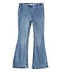 Color:Medium - Image 1 - Little Girls 2T-6X Flare Denim Jeans