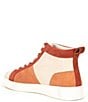 Color:Spiced Auburn - Image 3 - Mac Colorblock Suede High Top Sneakers