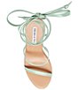 Color:Jade - Image 6 - Mariah Ankle Wrap Espadrille Wedge Sandals