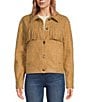 Color:Tapenade - Image 4 - Marled Wool Fringe Jacket
