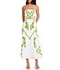 Chelsea & Violet Marta Square Neckline Sleeveless Midi Dress, Color:Bright White - Image 1