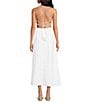 Chelsea & Violet Marta Square Neckline Sleeveless Midi Dress, Color:Bright White - Image 2