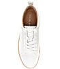 Color:White - Image 5 - Penny Leather Platform Lace-Up Sneakers