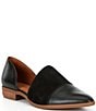 Color:Black - Image 1 - Pippa Leather and Suede Flats