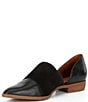 Color:Black - Image 4 - Pippa Leather and Suede Flats