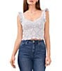 Color:Gray Dawn - Image 1 - Pointelle Stitched Scalloped Eyelet Knit Tank