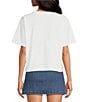 Chelsea & Violet Printed Crew Neckline Short Sleeve Amalfi Tee, Color:Bright White - Image 2