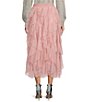 Color:Pale Mauve - Image 2 - Ruffled Tulle Midi Skirt