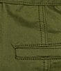 Chelsea & Violet Short Puff Sleeve Button Front Washed Canvas Belted Mini Dress, Color:Olive - Image 3