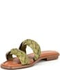 Color:Artichoke - Image 4 - Tarinne Leather Braid Flat Sandals